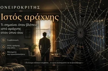 Ονειροκρίτης ιστός αράχνης - Τι σημαίνει όταν βλέπεις ιστό αράχνης στον ύπνο σου