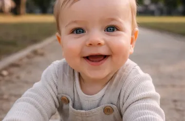 φωτογραφία μωρού που μπουσουλάει